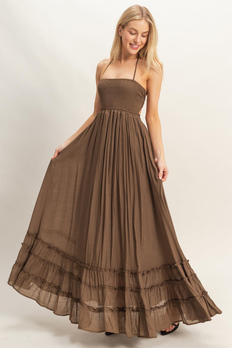 annie maxi dress Annie Maxi Dress, Chocolate – North & Main Clothing Company