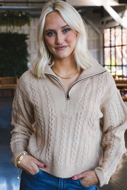 Ulrica Pullover Sweater, Irish Cream | RD Style