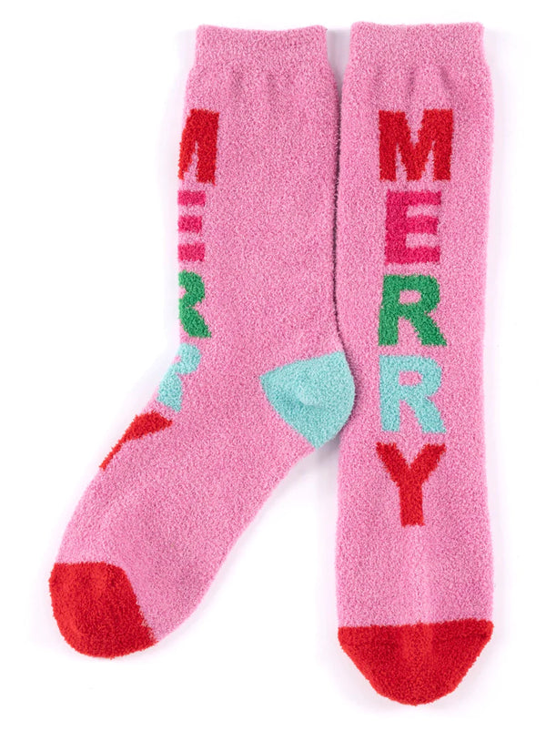 "Merry" Socks, Pink