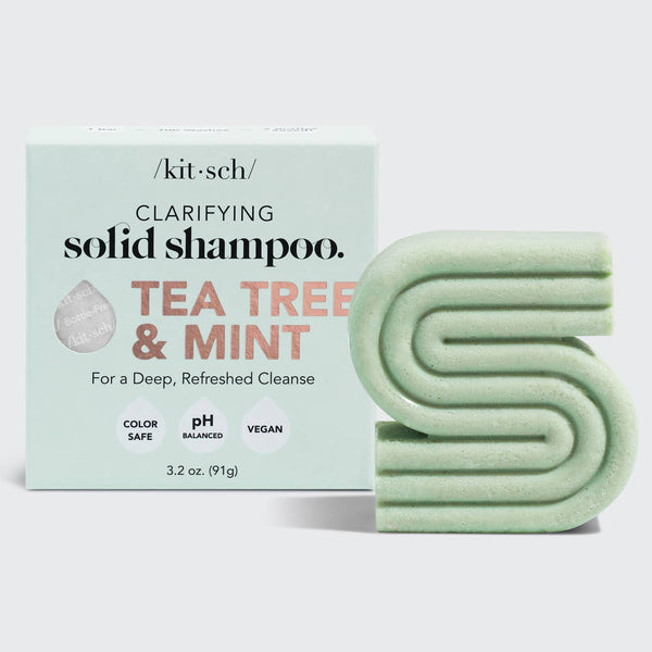 Clarifying Shampoo Bar, Tea Tree & Mint | Kitsch