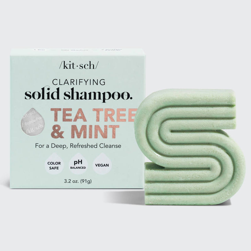 Clarifying Shampoo Bar, Tea Tree & Mint | Kitsch