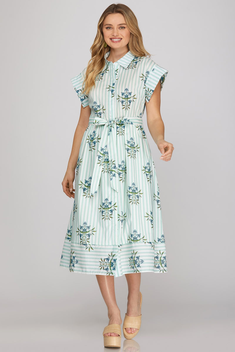 taylor floral midi dress Taylor Pastel Floral Midi Dress - Women's Dresses Online