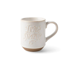 Live Simply Stoneware Mug | Fringe Studio