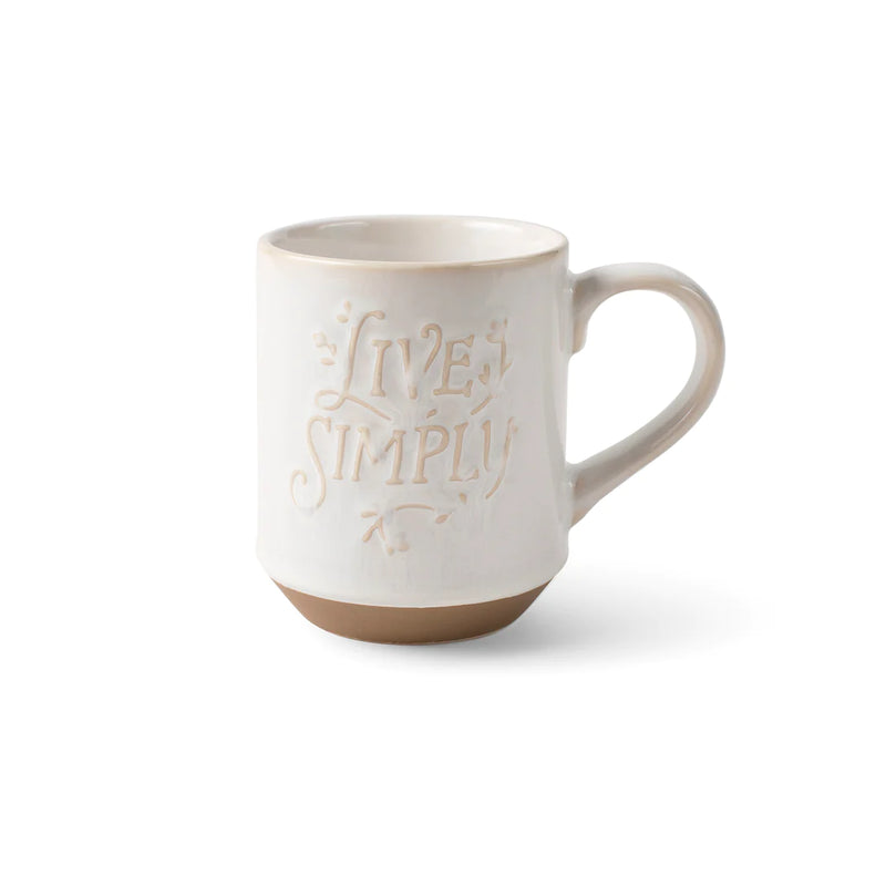 Live Simply Stoneware Mug | Fringe Studio