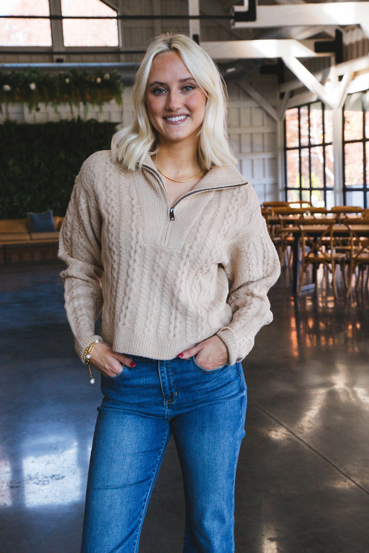 Ulrica Pullover Sweater, Irish Cream | RD Style