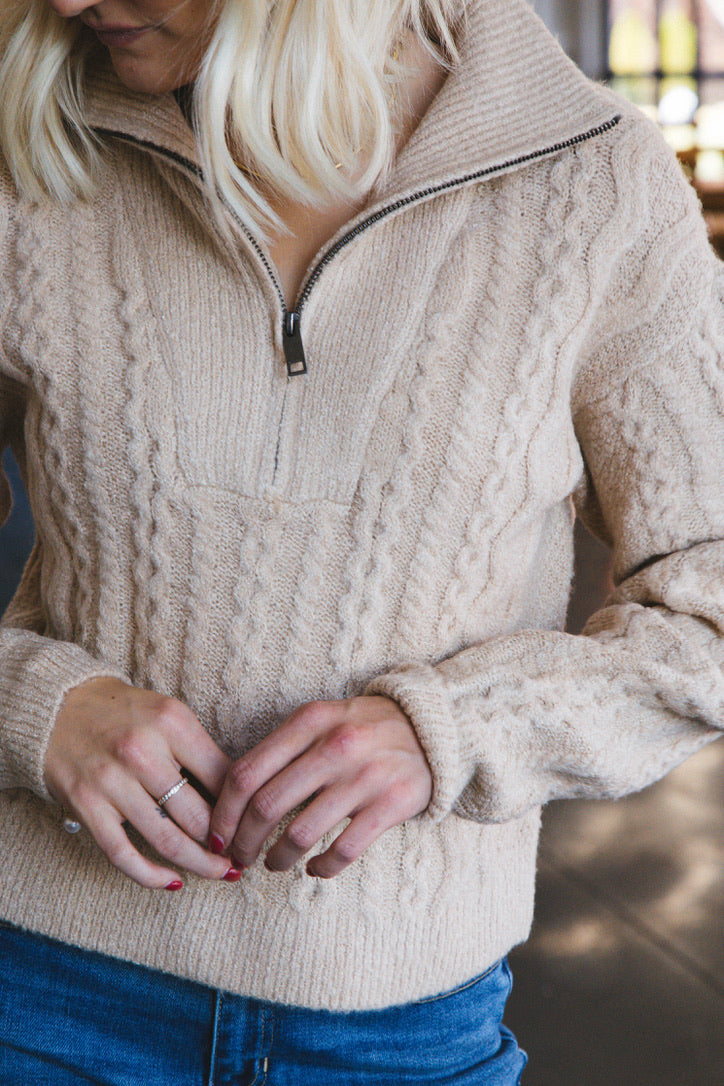 Ulrica Pullover Sweater, Irish Cream | RD Style