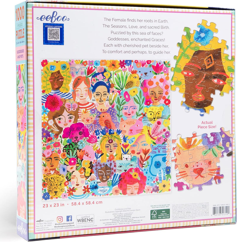 Goddesses & Pets 1000 Piece Puzzle