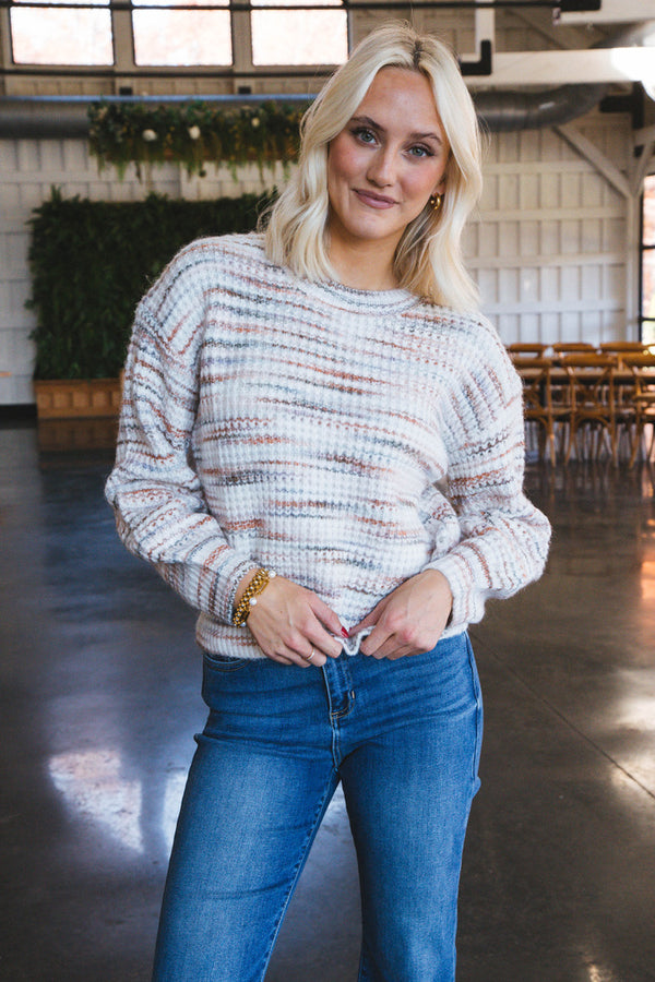 Sweet Daze Crew Neck Sweater, Multicolored | Sadie & Sage