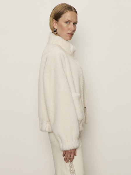 Coco Fur Jacket, Almond Cream | Sanctuary