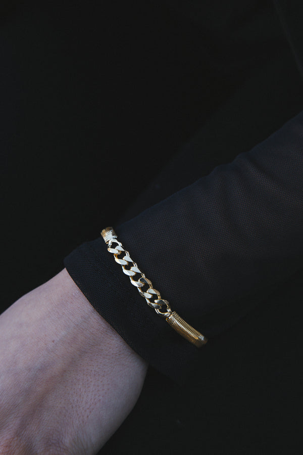 Cory Mixed Chain Bracelet, Gold | BRACHA