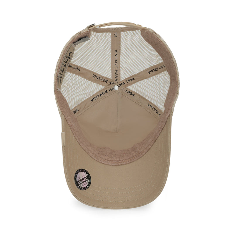 Glitter Patch Hat, Beige | Vintage Havana