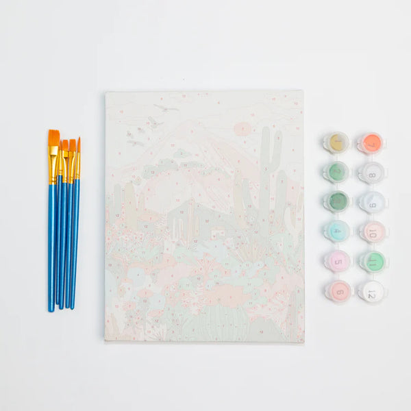 Paint by Number Mini, Cactus Desert | Paint Anywhere