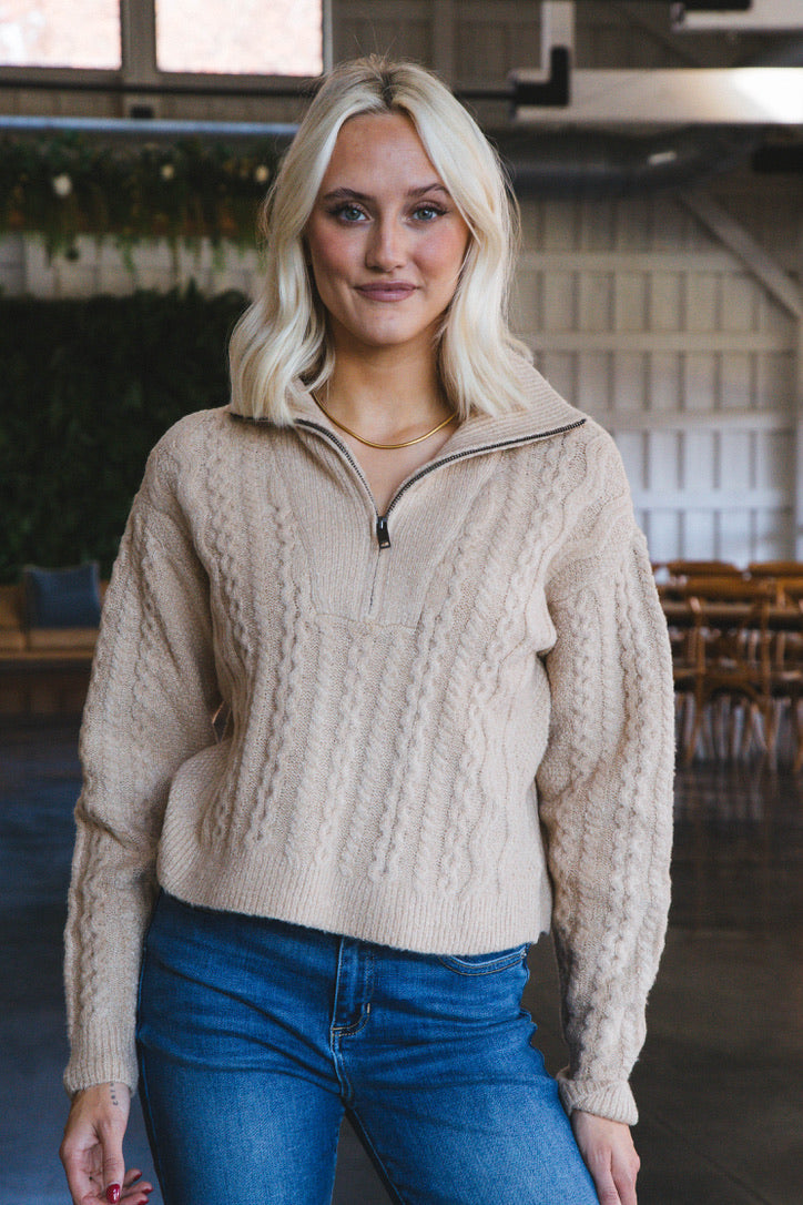 Ulrica Pullover Sweater, Irish Cream | RD Style
