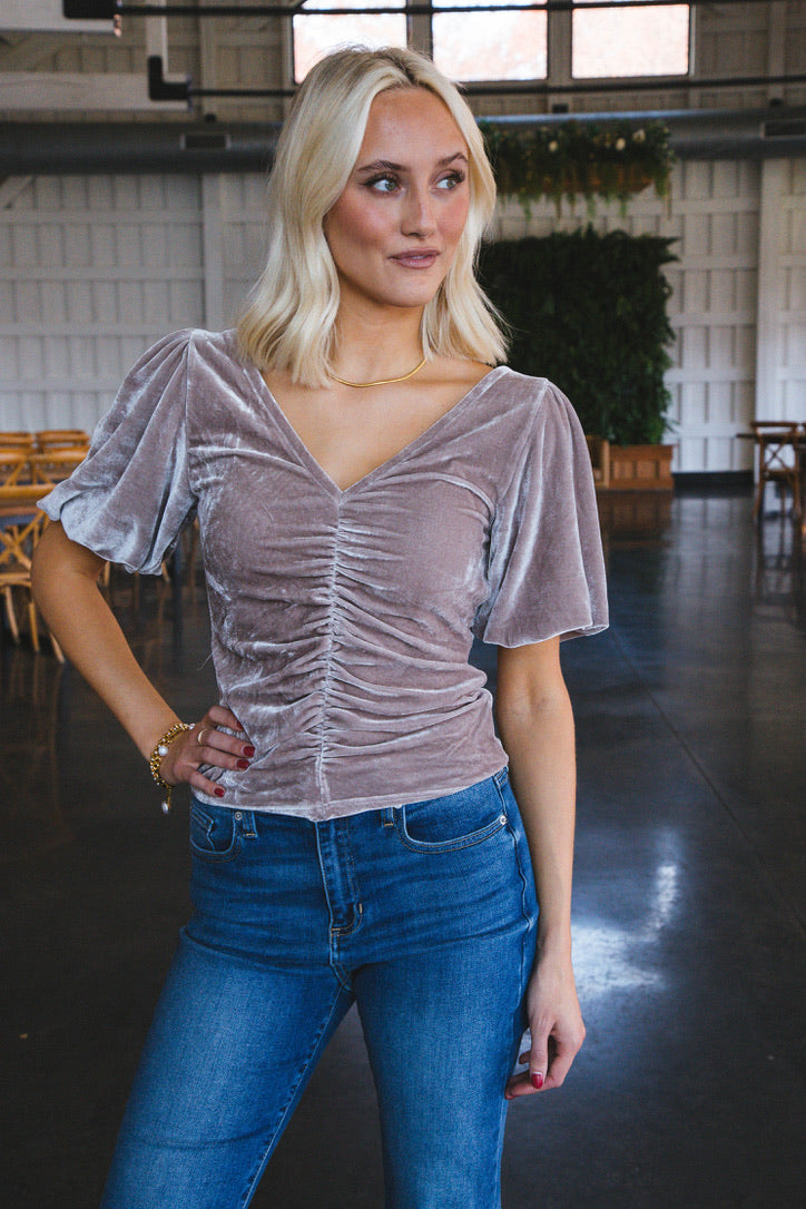 Cupcake Velvet Top, Cashmere | Free People