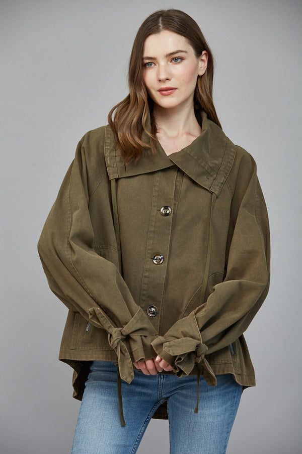 Willow Washed Jacket, Olive