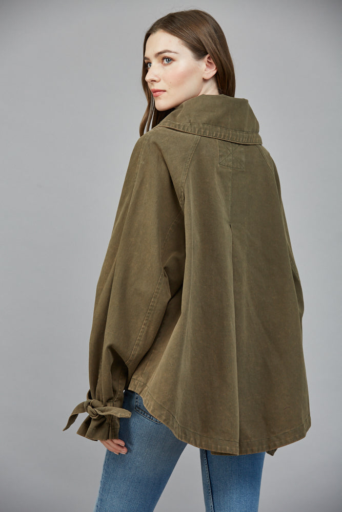 Willow Washed Jacket, Olive