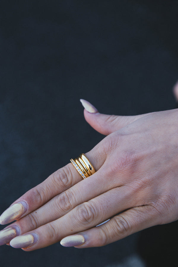 Faye Set of 4 Stacked Rings | Sahira Jewelry