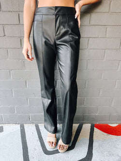 Uptown High Rise Vegan Pants, Black | Free People