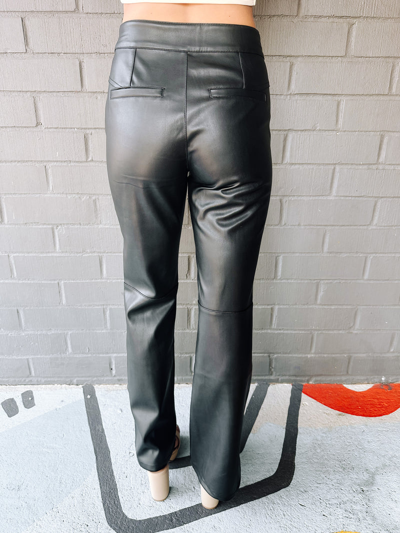 Uptown High Rise Vegan Pants, Black | Free People