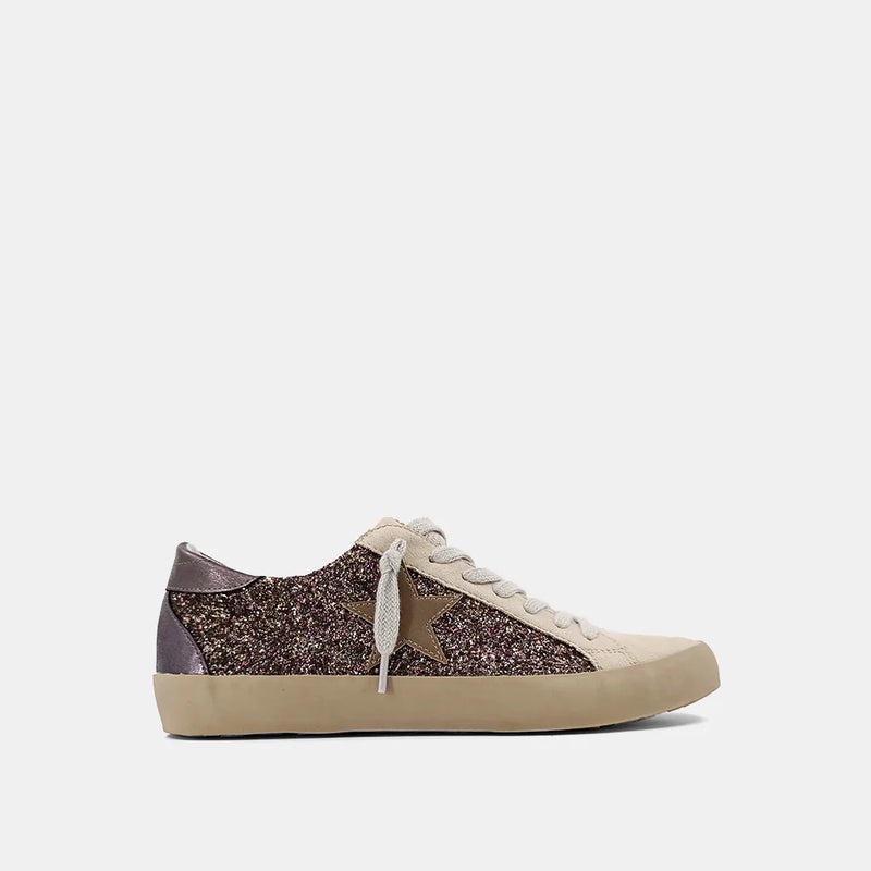 Paula Lace Up Star Sneaker, Multi Sparkle | SHUSHOP