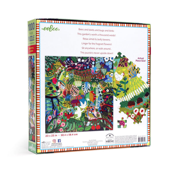 Beautiful and Bountiful Garden 1000 Piece Puzzle, Bountiful Garden