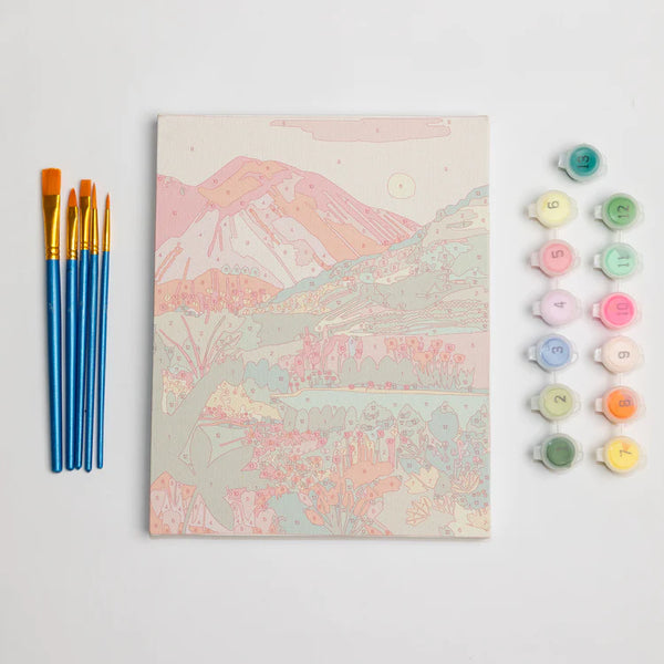 Paint by Number Mini, Rainbow Mountain | Paint Anywhere