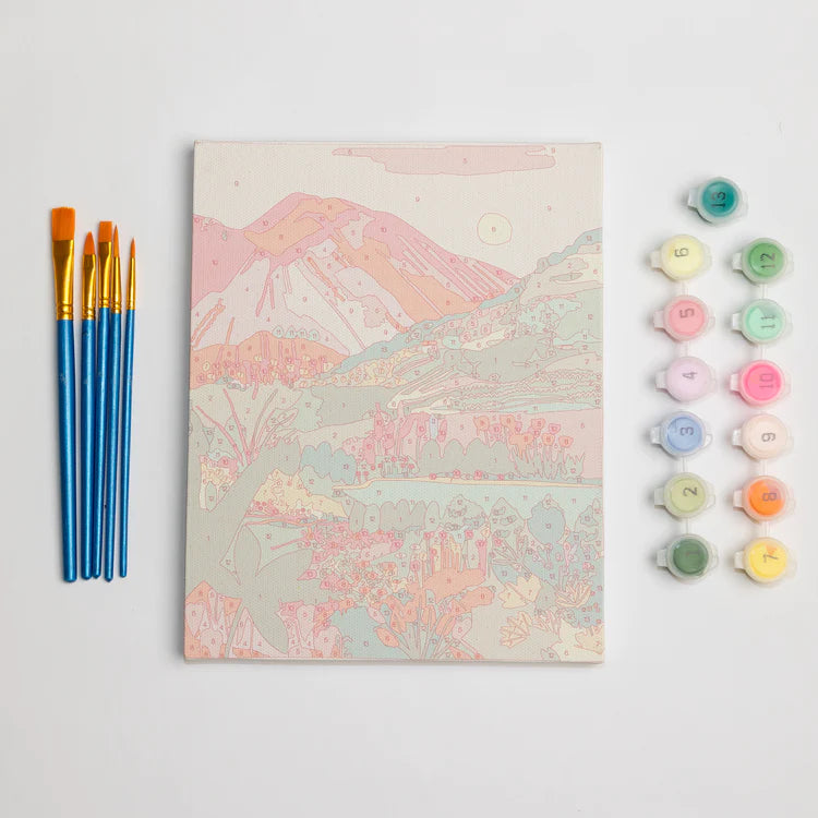 Paint by Number Mini, Rainbow Mountain | Paint Anywhere
