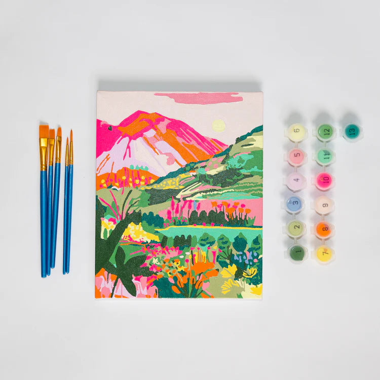 Paint by Number Mini, Rainbow Mountain | Paint Anywhere
