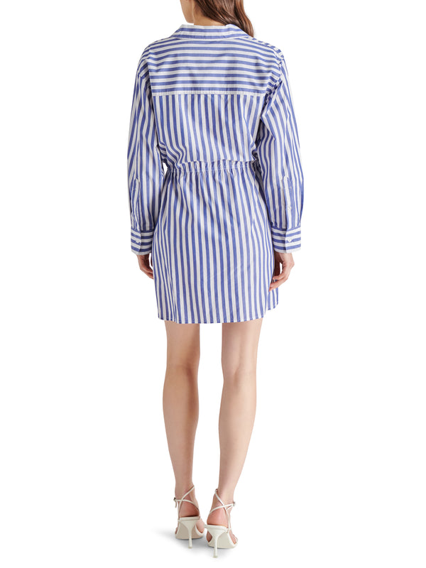 Rani Striped Shirt Dress, Blue | Steve Madden