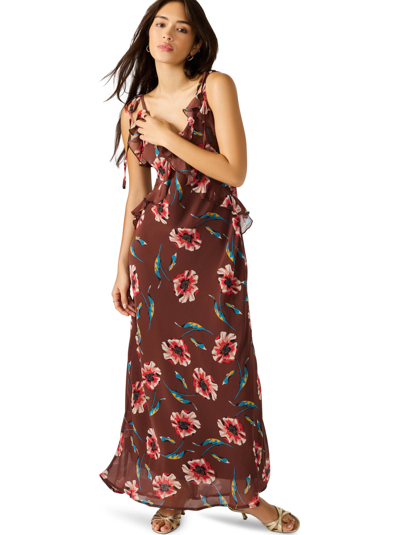 steve madden adalina ruffled maxi dress STEVE MADDEN Adalina Ruffled Maxi Dress