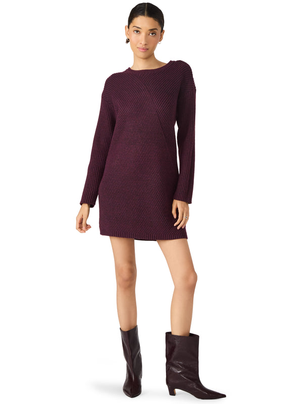 Abbie Sweater Dress, Beet | Steve Madden
