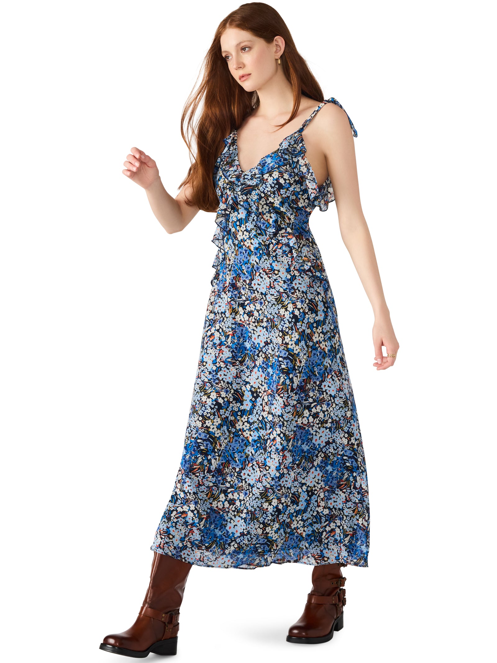 Steve Madden Bristol Floral Adalina Maxi Dress – Chic Floral Maxi, Xs