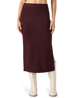Remy Knit Skirt, Wine | Steve Madden