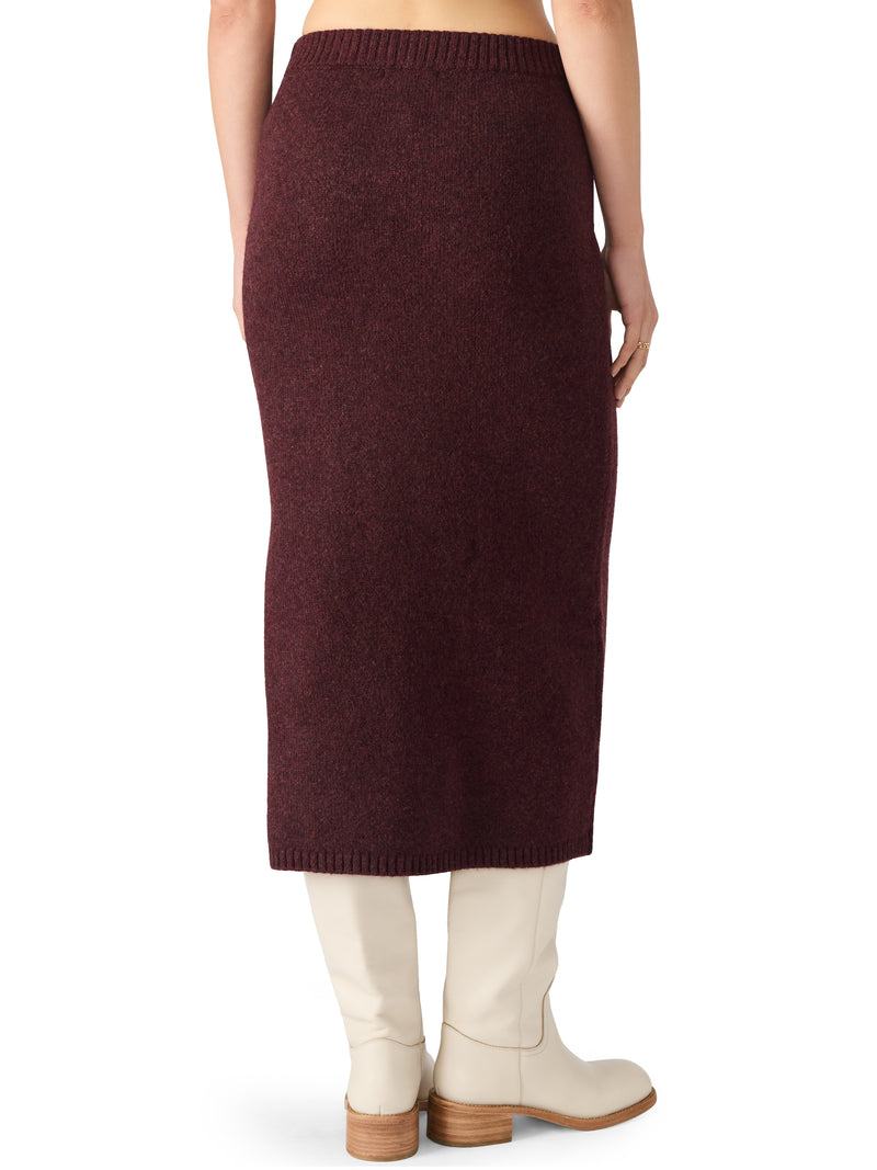 Remy Knit Skirt, Wine | Steve Madden