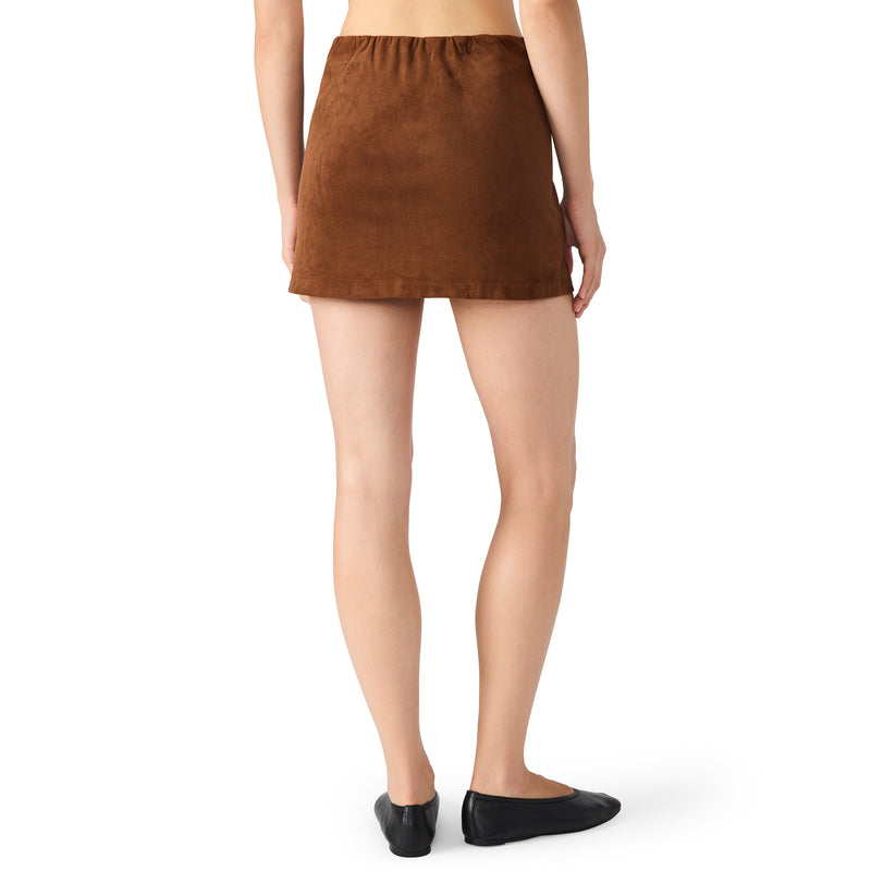 Cindi Suede Mini Skirt, Chicory Coffee | Steve Madden