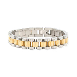 Rolly Two Tone Bracelet, Gold/Silver | BRACHA