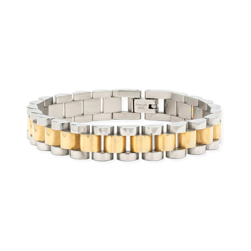 Rolly Two Tone Bracelet, Gold/Silver | BRACHA