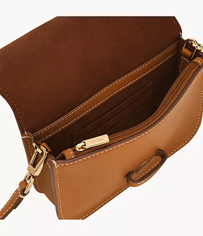 Lennox Small Flap Crossbody, Saddle | Fossil®