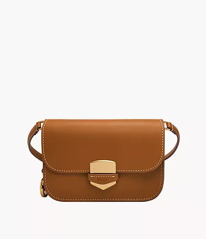 Lennox Small Flap Crossbody, Saddle | Fossil®