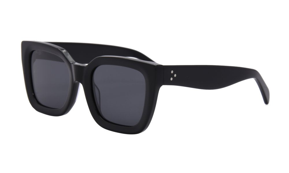 Alden Polarized Lens Sunglasses, Black/Smoke | I-SEA – North & Main ...