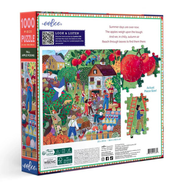 Fall Apple Picking 1000 Piece Puzzle