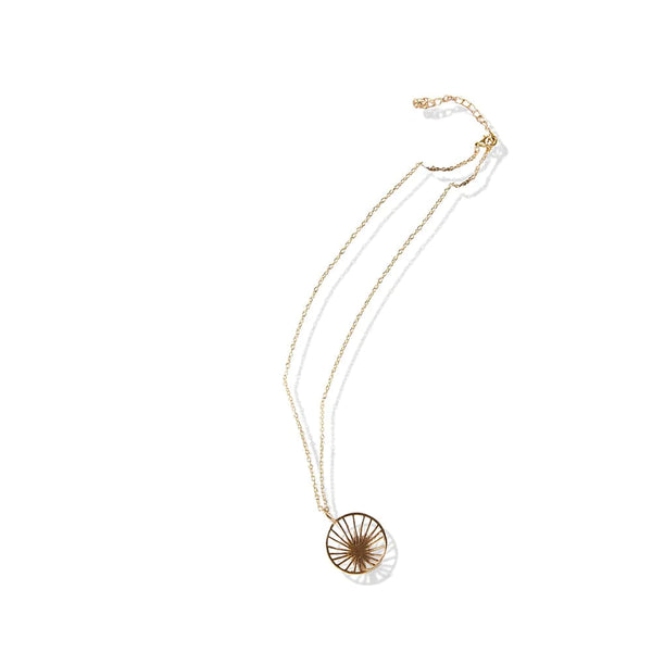 Ariel Sunburst Necklace, Brass | Ink + Alloy