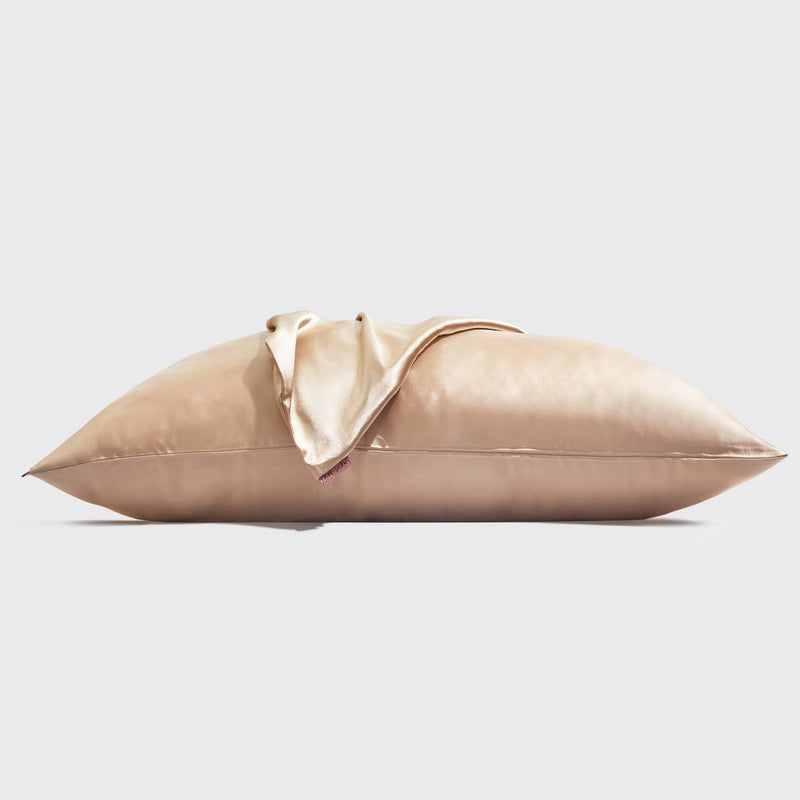 Satin King Pillowcase, Champagne | Kitsch