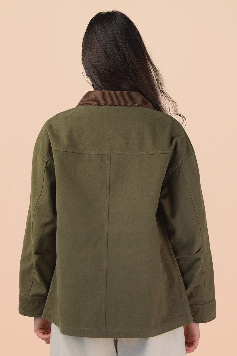 Livi Barn Jacket, Olive Green