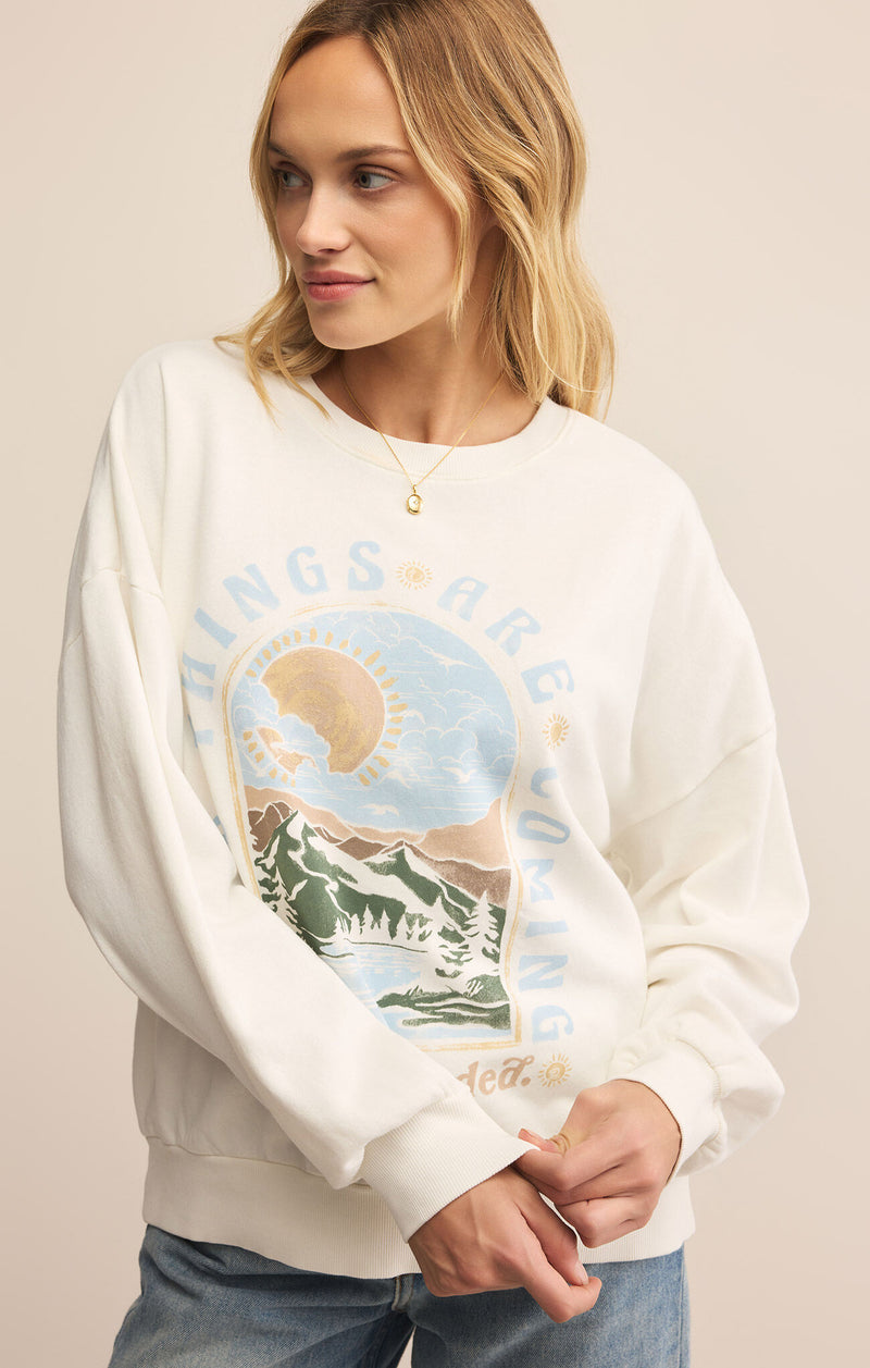 Grounded Sunday Sweatshirt, Sea Salt | Z Supply