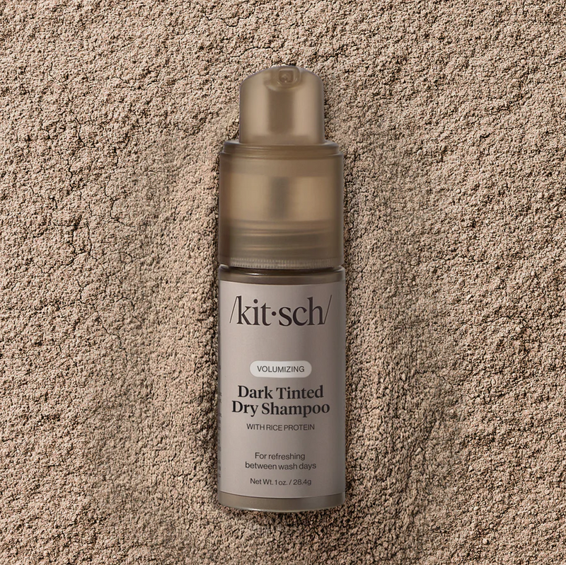 Volumizing Rice Protein Dry Shampoo, Dark Tinted | Kitsch