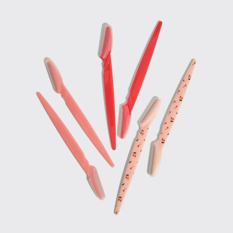 Recycled Plastic Dermaplaners Set, Cherry Blossom | Kitsch