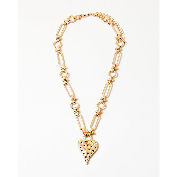 Vera Heart Pendant Necklace, Gold