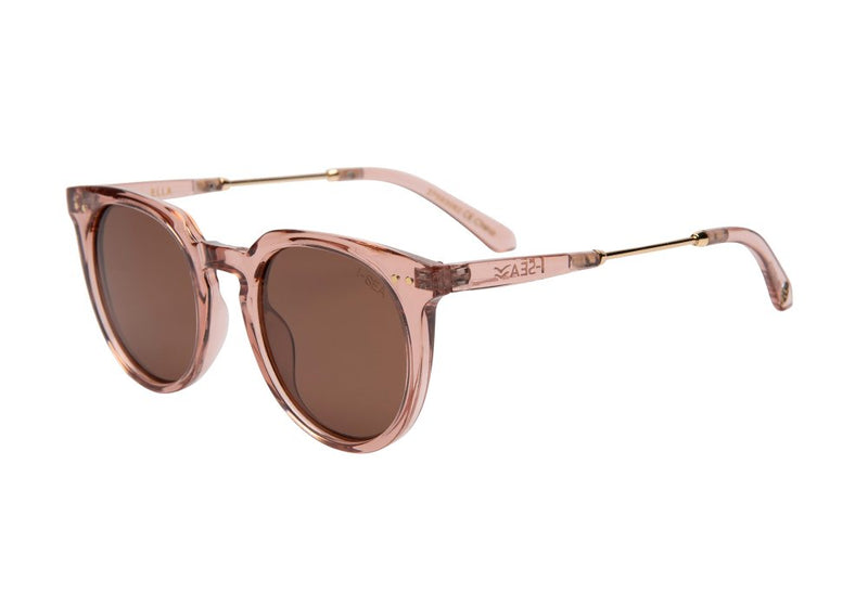 Ella Polarized Sunglasses, Watermelon/Brown | I-SEA