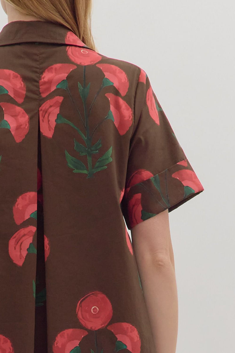 Beatrice Shirt Dress, Brown